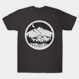 DAY AND NIGHT LANDSCAPE T-Shirt